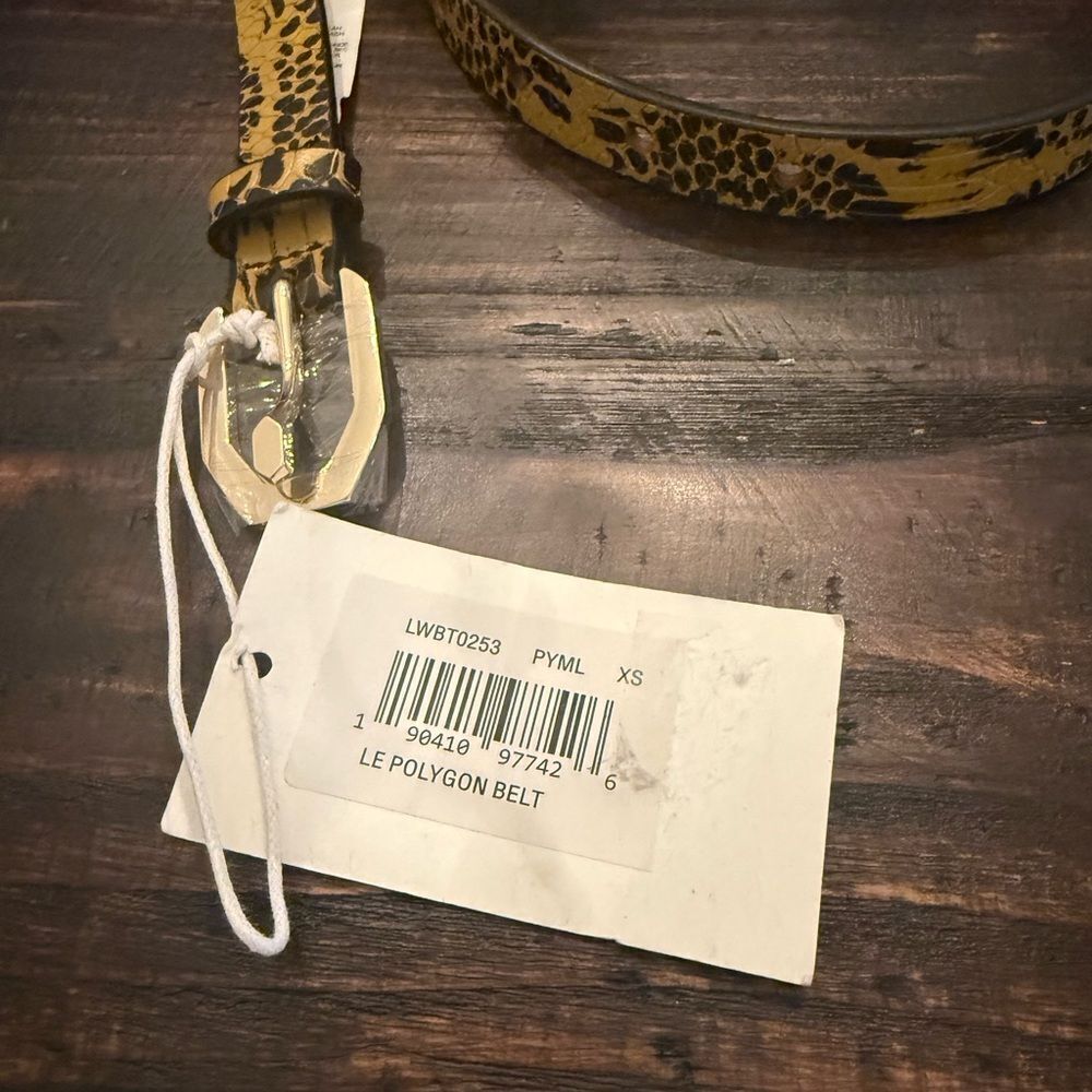 NWT FRAME Le Polygon Belt in Python Multi NWT - image 4
